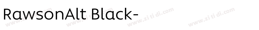 RawsonAlt Black字体转换 RawsonAlt Black字体转换